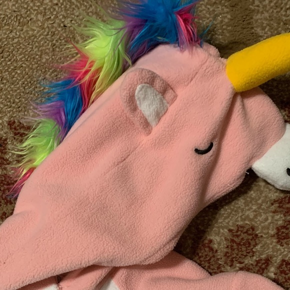 Children’s pink unicorn onesie costume - Picture 4 of 6